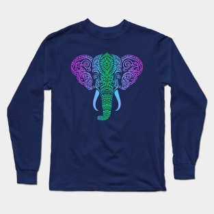 Tribal Elephant Wildlife Endangered African Asian Indian Long Sleeve T-Shirt